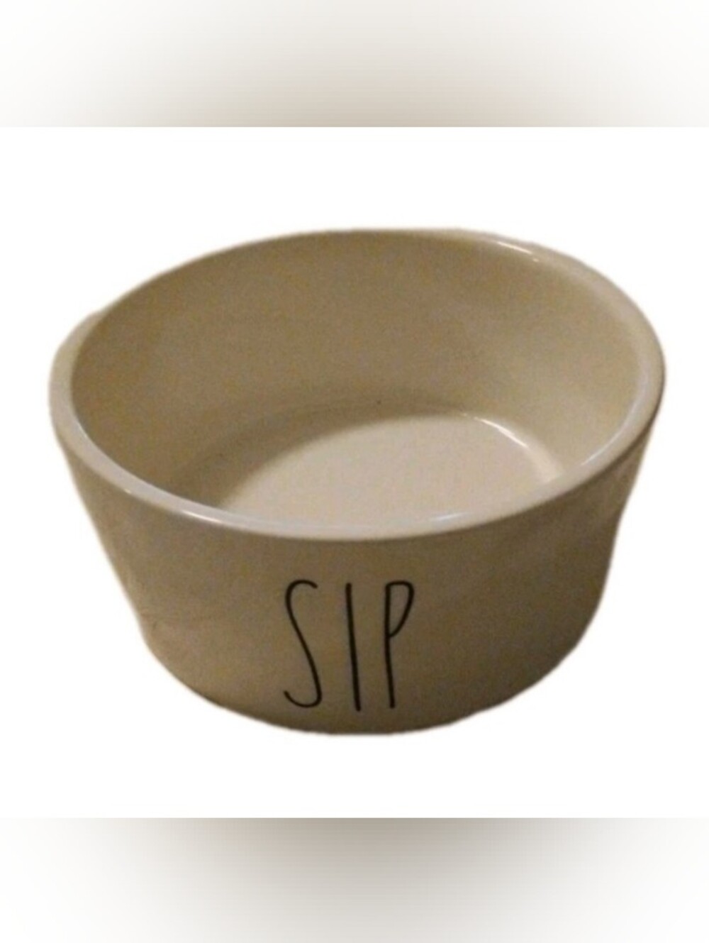 Magenta SIP Pet Dog/Cat Bowl Ceramic Food/Water Dish, before Rae Dunn, Exc. Cond